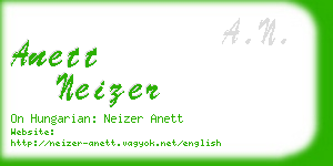 anett neizer business card